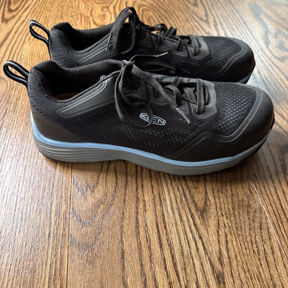 KEEN Utility Sparta II Work Sneakers Safety Toe Black Blue Womens 10